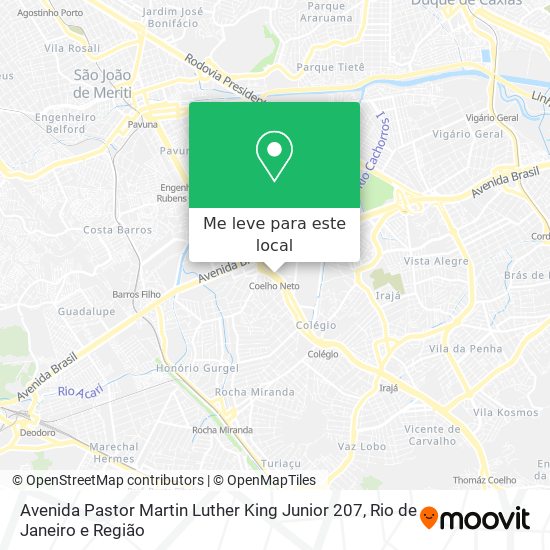 Avenida Pastor Martin Luther King Junior 207 mapa