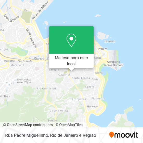 Rua Padre Miguelinho mapa