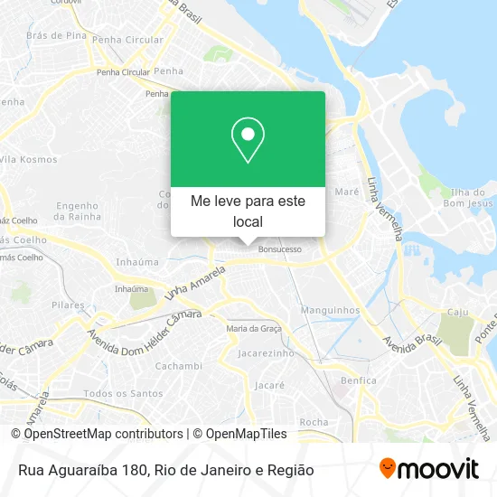 Rua Aguaraíba 180 mapa