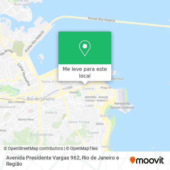 Avenida Presidente Vargas 962 mapa