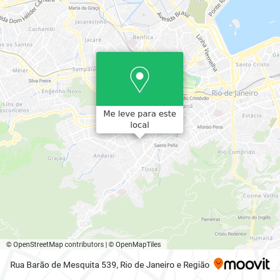 Rua Barão de Mesquita 539 mapa