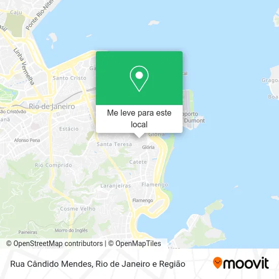 Rua Cândido Mendes mapa