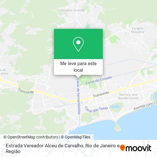 Estrada Vereador Alceu de Carvalho mapa