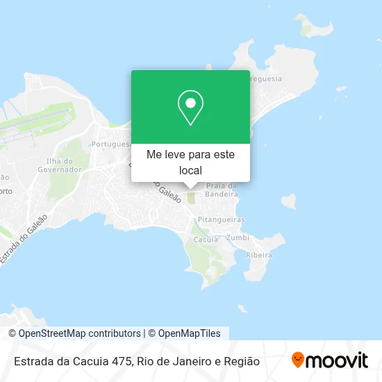 Estrada da Cacuia 475 mapa