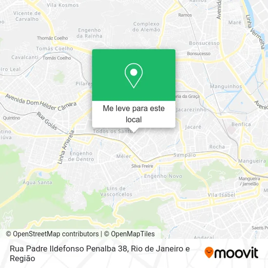 Rua Padre Ildefonso Penalba 38 mapa