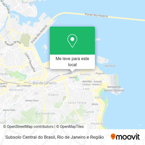 Subsolo Central do Brasil mapa