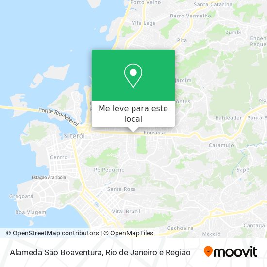 Alameda São Boaventura mapa