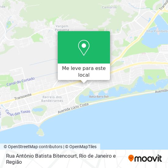 Rua Antônio Batista Bitencourt mapa