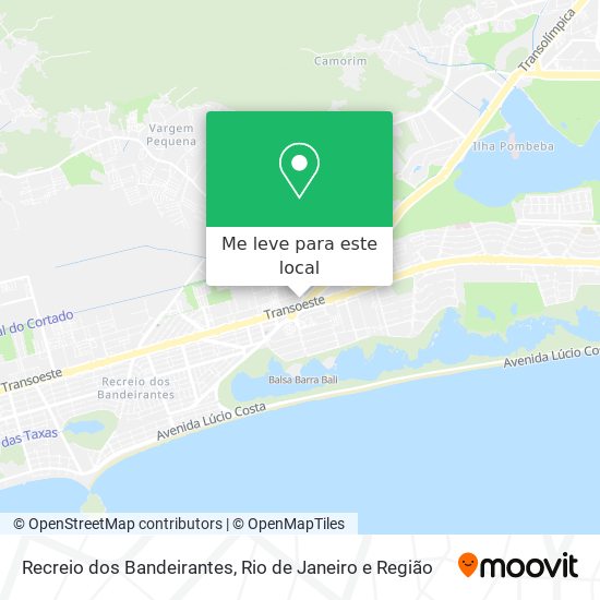 Recreio dos Bandeirantes mapa