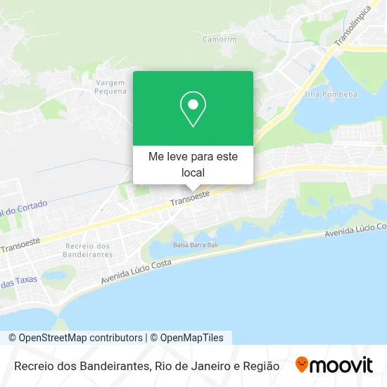Recreio dos Bandeirantes mapa