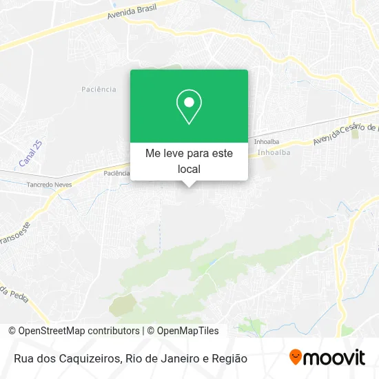 Rua dos Caquizeiros mapa