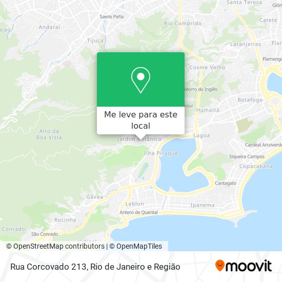 Rua Corcovado 213 mapa