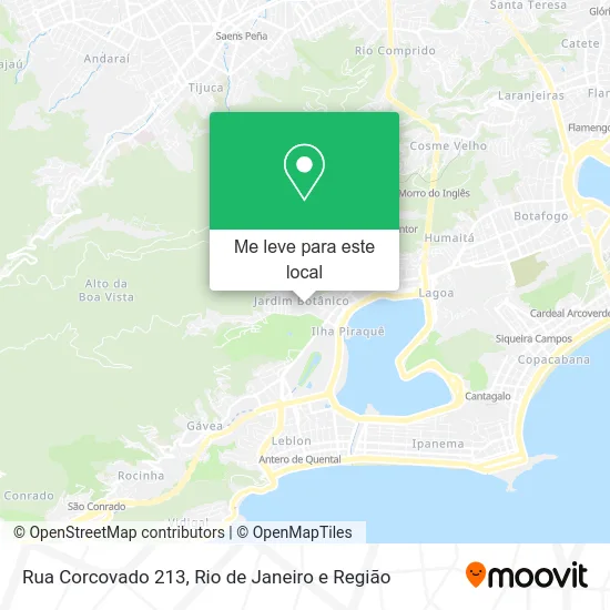 Rua Corcovado 213 mapa