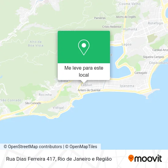 Rua Dias Ferreira 417 mapa