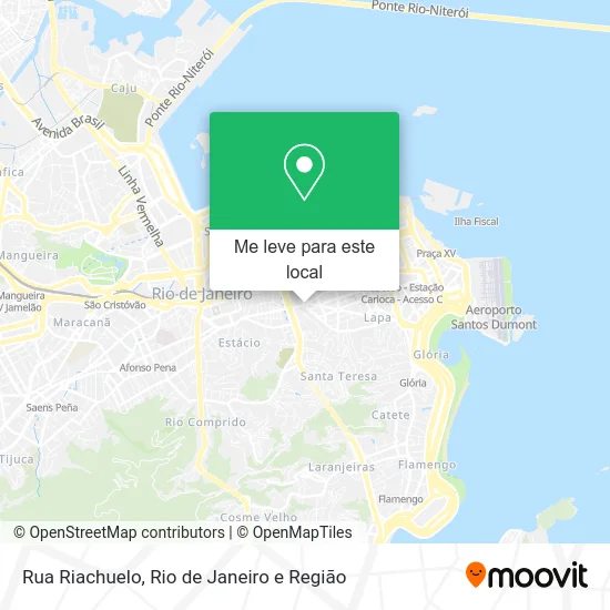 Rua Riachuelo mapa