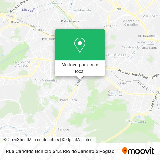 Rua Cândido Benício 643 mapa