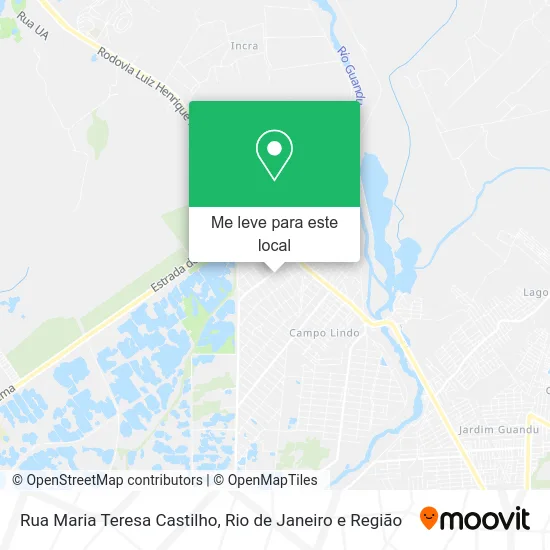 Rua Maria Teresa Castilho mapa