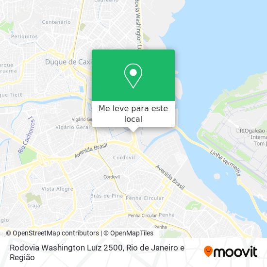 Rodovia Washington Luíz 2500 mapa