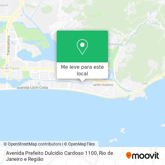 Avenida Prefeito Dulcídio Cardoso 1100 mapa