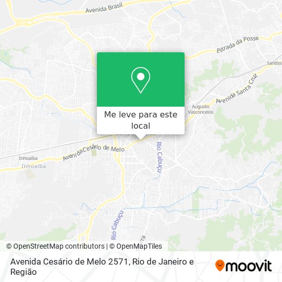 Avenida Cesário de Melo 2571 mapa