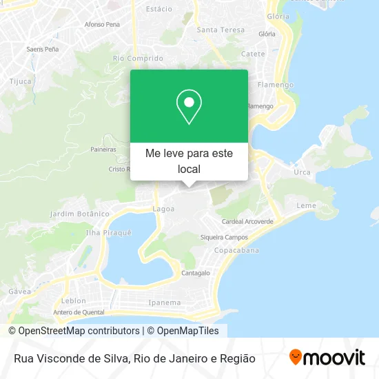 Rua Visconde de Silva mapa