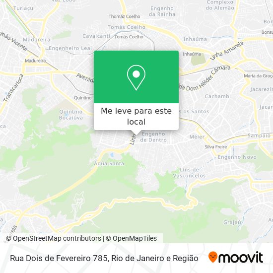 Rua Dois de Fevereiro 785 mapa