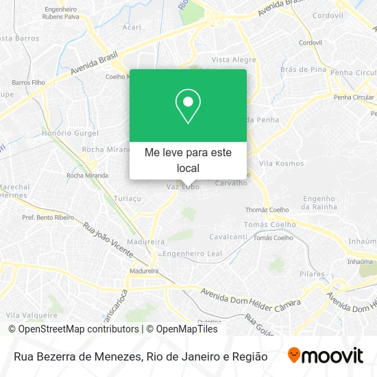 Rua Bezerra de Menezes mapa