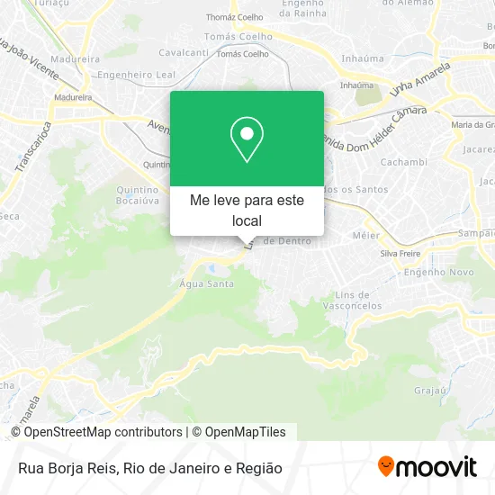 Rua Borja Reis mapa
