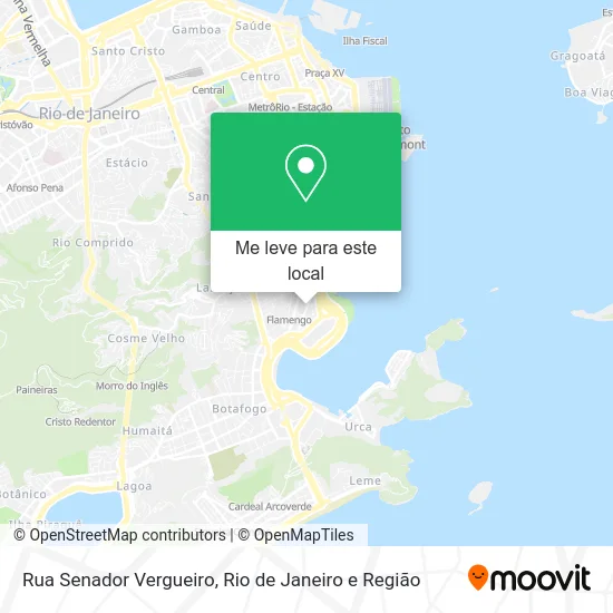 Rua Senador Vergueiro mapa