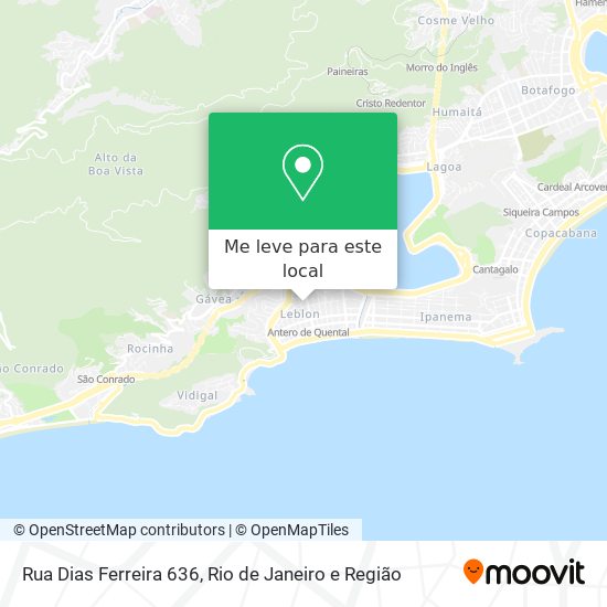 Rua Dias Ferreira 636 mapa