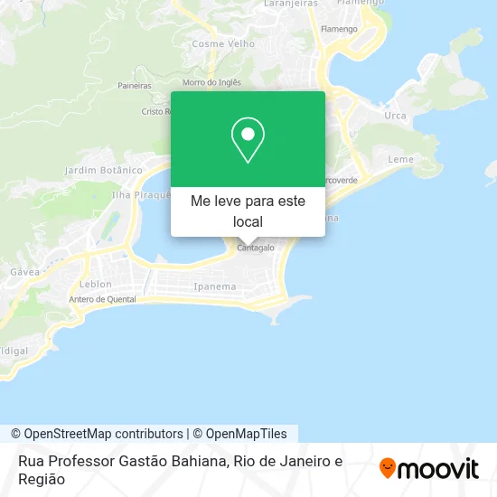 Rua Professor Gastão Bahiana mapa