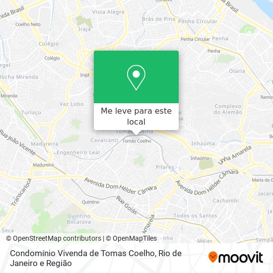 Condomínio Vivenda de Tomas Coelho mapa