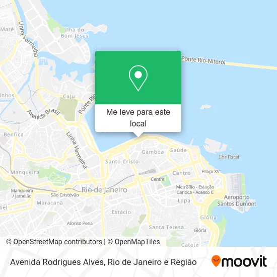 Avenida Rodrigues Alves mapa