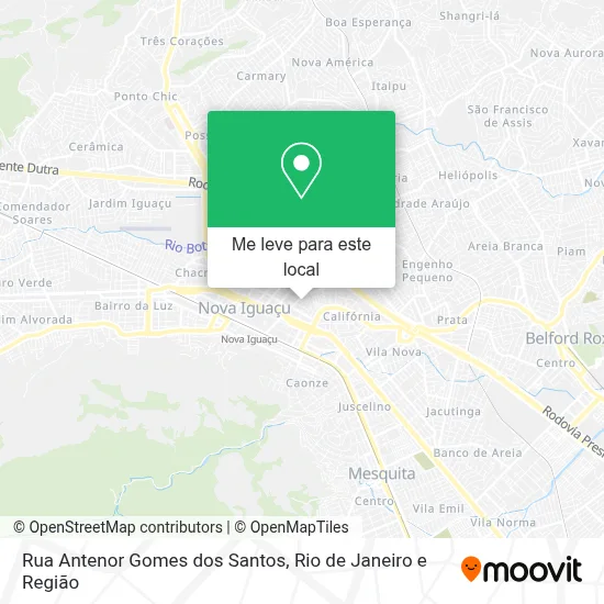 Rua Antenor Gomes dos Santos mapa