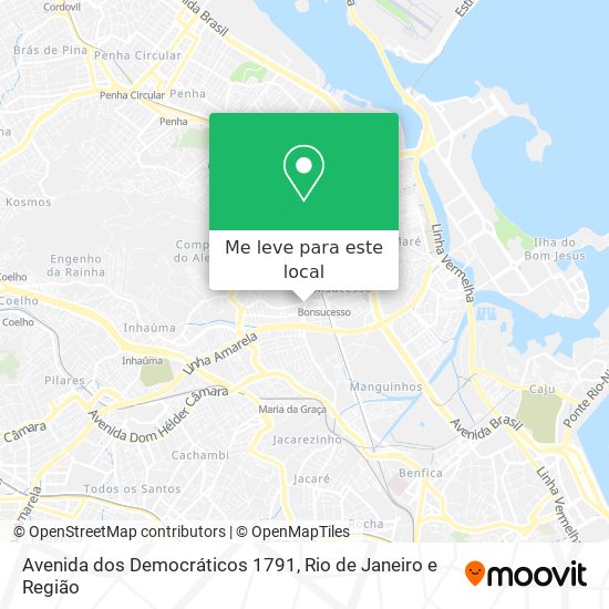 Avenida dos Democráticos 1791 mapa