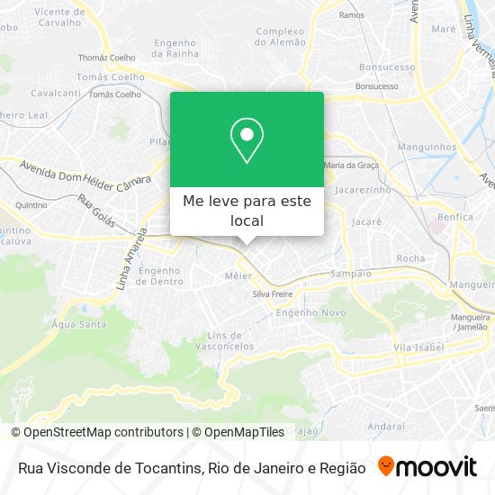 Rua Visconde de Tocantins mapa