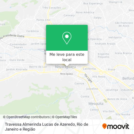 Travessa Almerinda Lucas de Azeredo mapa