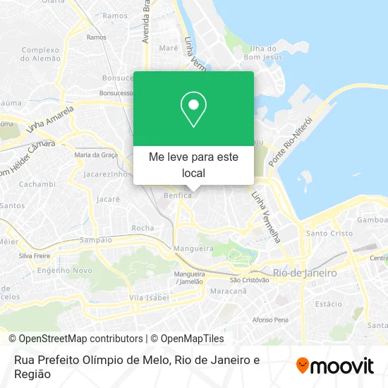 Rua Prefeito Olímpio de Melo mapa