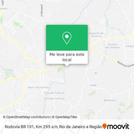 Rodovia BR 101, Km 295 s/n mapa