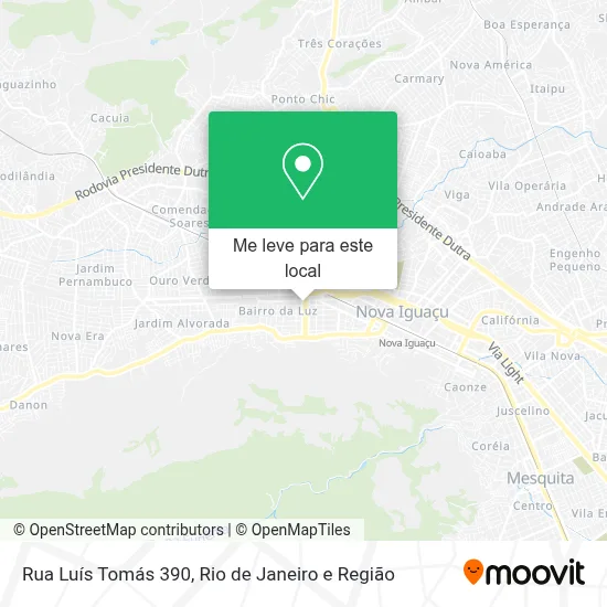 Rua Luís Tomás 390 mapa