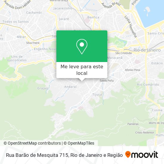 Rua Barão de Mesquita 715 mapa