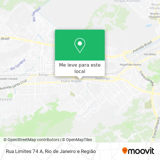 Rua Limites 74 A mapa