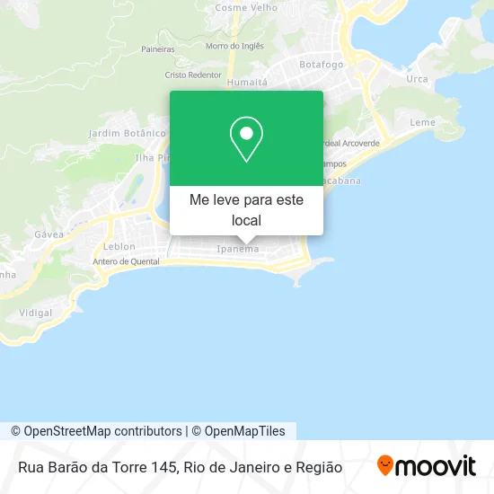 Rua Barão da Torre 145 mapa