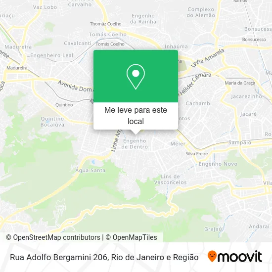 Rua Adolfo Bergamini 206 mapa