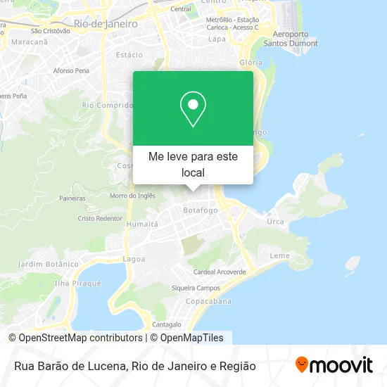 Rua Barão de Lucena mapa