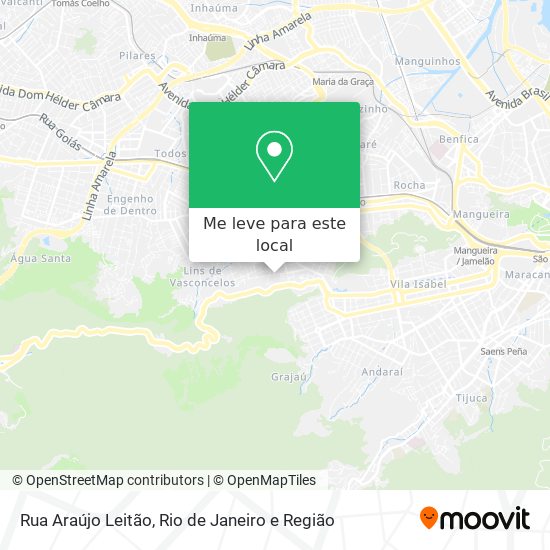 Rua Araújo Leitão mapa