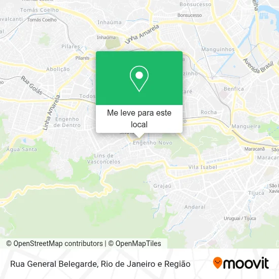 Rua General Belegarde mapa