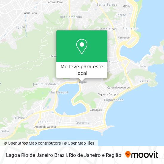 Lagoa Rio de Janeiro Brazil mapa