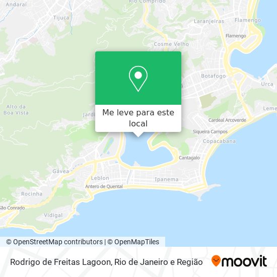 Rodrigo de Freitas Lagoon mapa