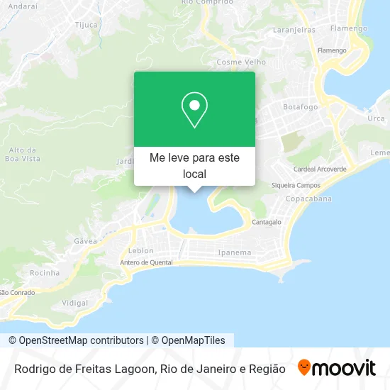 Rodrigo de Freitas Lagoon mapa
